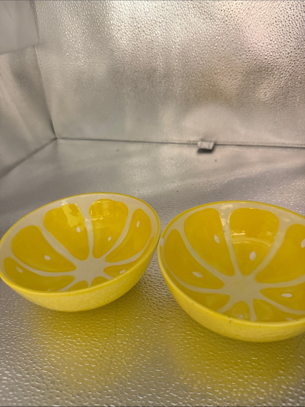 Smart Living Yellow Ceramic Citrus Bowls - Set of 2 - Picture 2 of 14